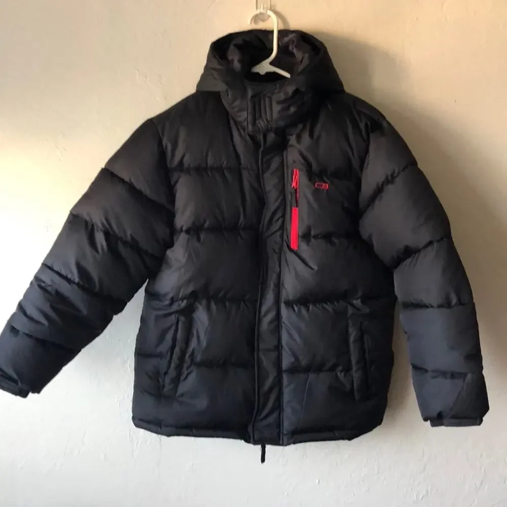 Kid's Very Warm Black Winter Puffer Jacket Size XL